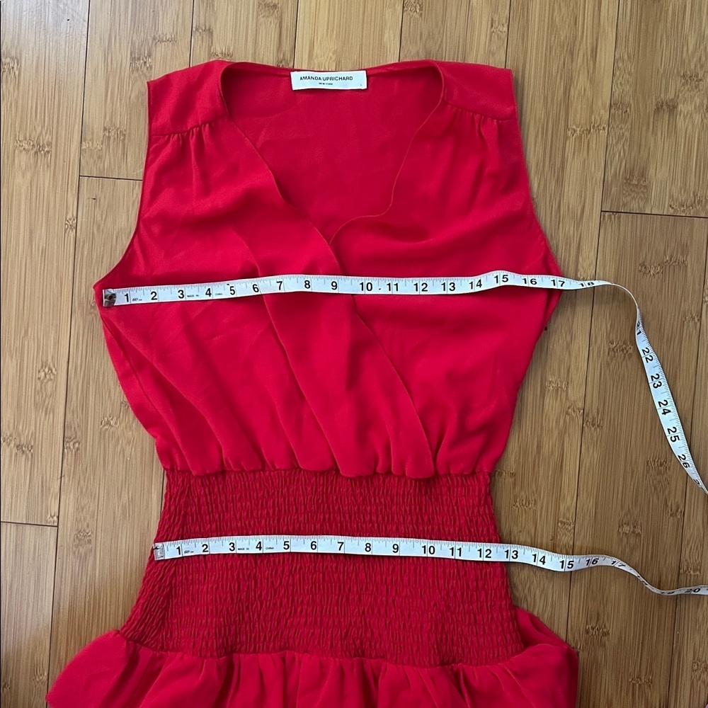 Sold Mercari Amanda Uprichard Red Chantel Dress small - Picture 5 of 6